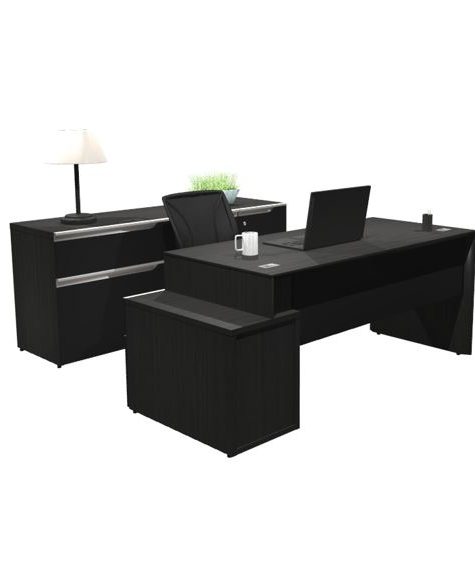 GROUPE LACASSE NEX DESK AND CREDENZA SPECIAL