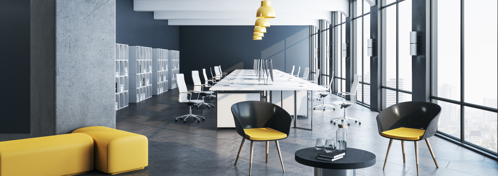 Office Design Services Toronto - incredible meeting area designed by The Office Shop - set up of commercial office furniture