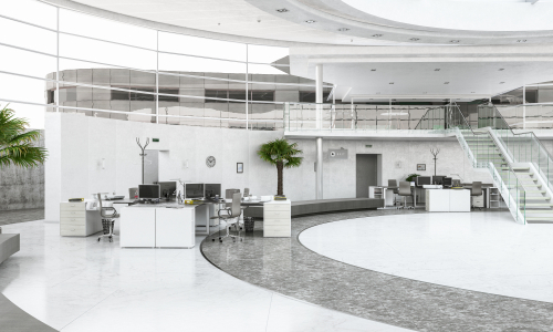 workspace redesign brampton modern open office layout with bright natural light and ergonomic workstations