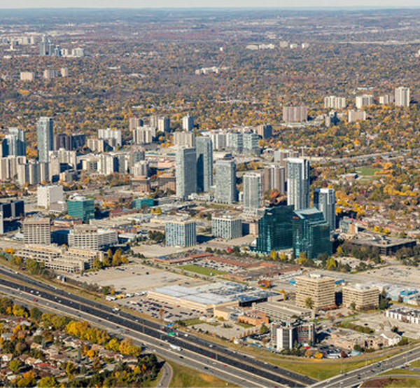 Scarborough Ontario skyline and Highway 401 corridor where The Office Shop delivers office furniture Scarborough solutions