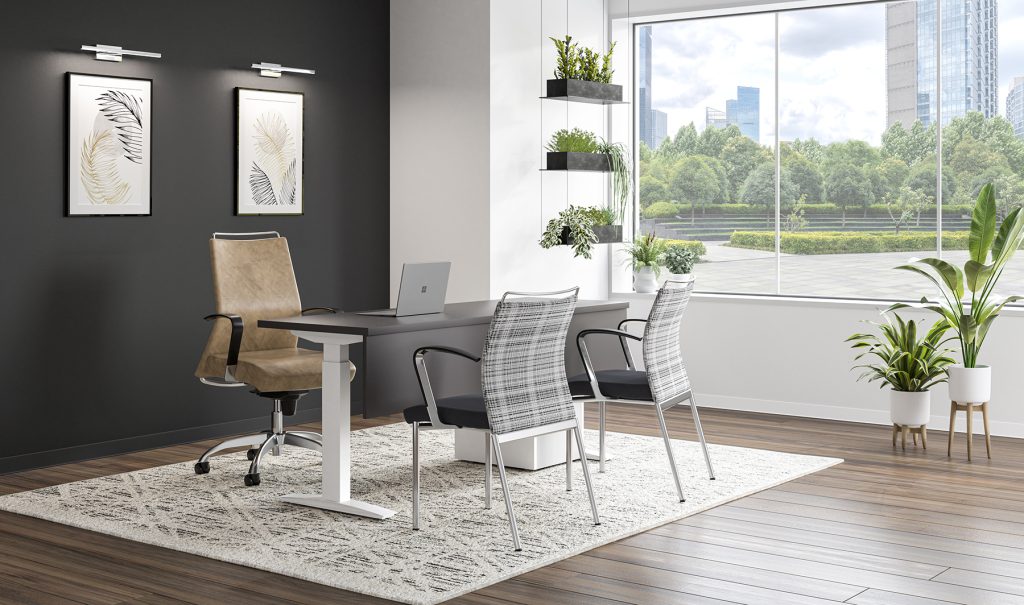 Flexible training room workspace furniture from The Office Shop with modular flip-top tables and ergonomic Canadian-made task chairs