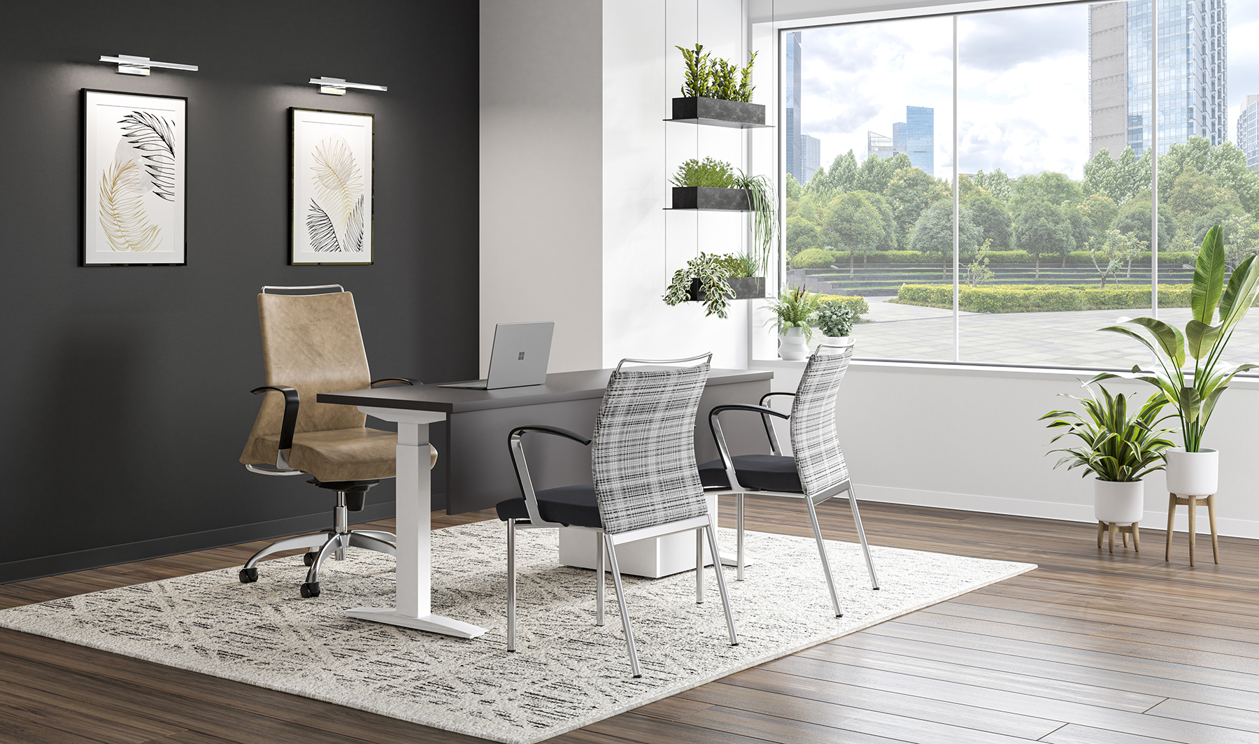 Flexible training room workspace furniture from The Office Shop with modular flip-top tables and ergonomic Canadian-made task chairs
