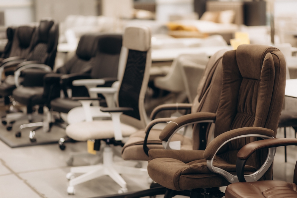 Where to buy commercial office furniture showroom with commercial-grade seating

