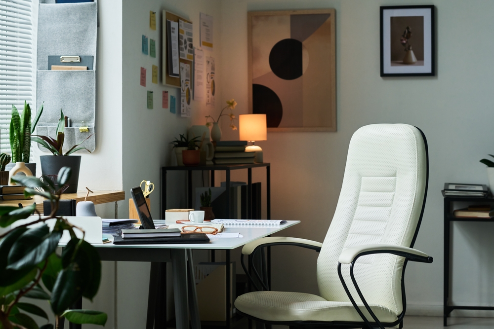 Private office with an executive desk
